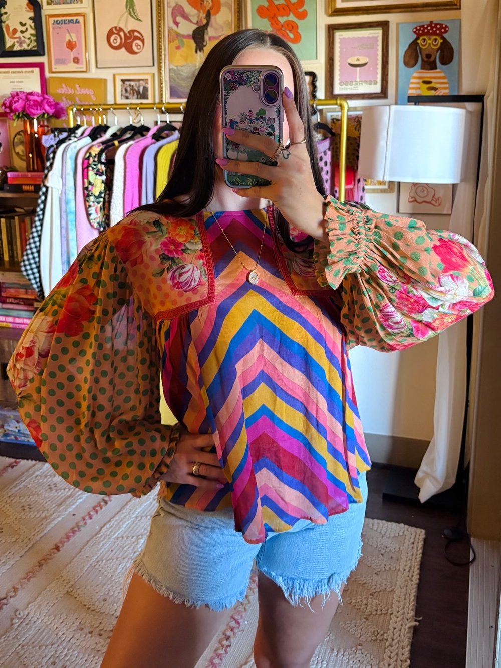 Anthro Blnk Miranda Peasant Blouse